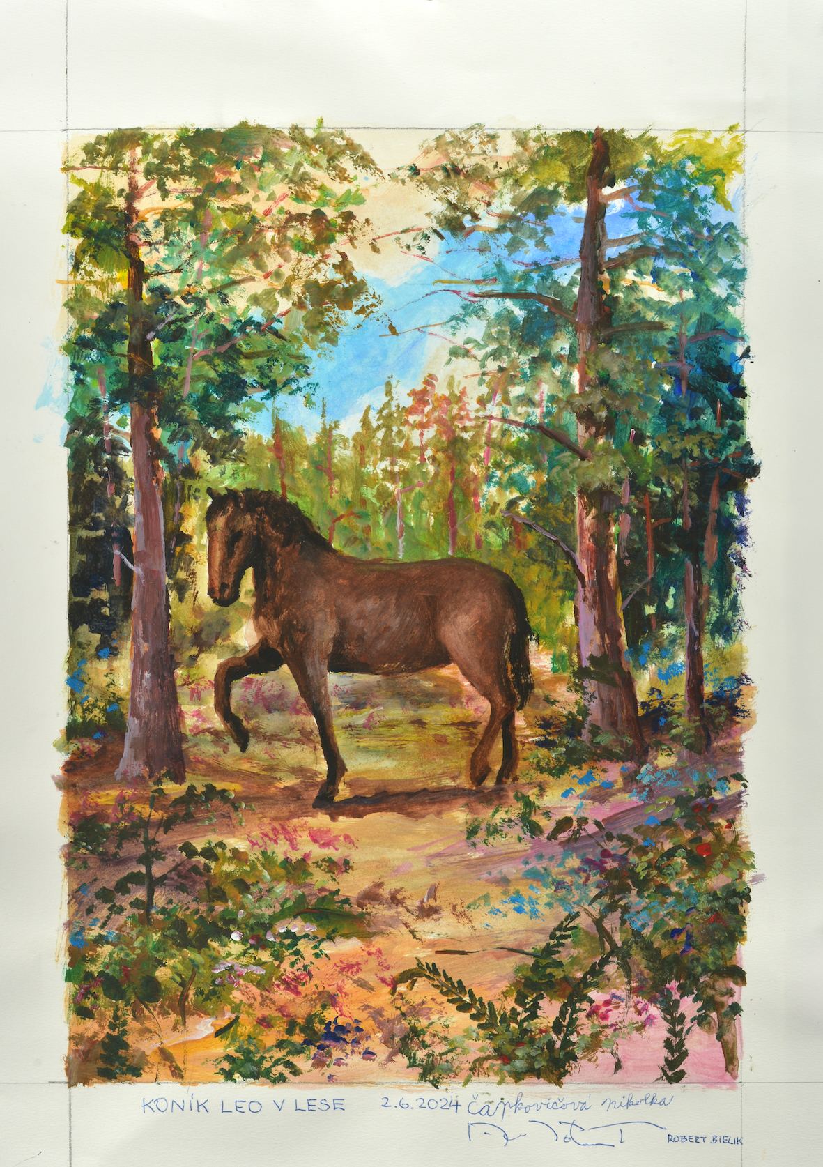 Leo the Horse in the Forest