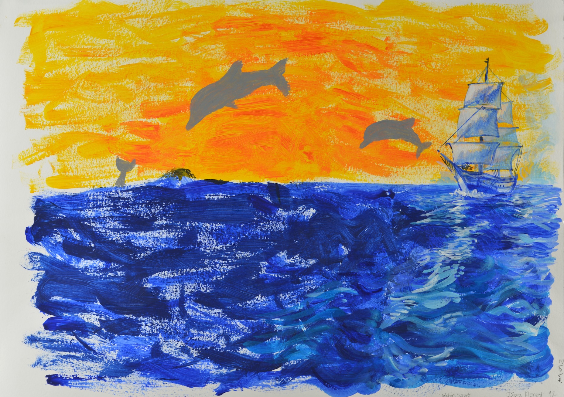 Dolphin Sunset